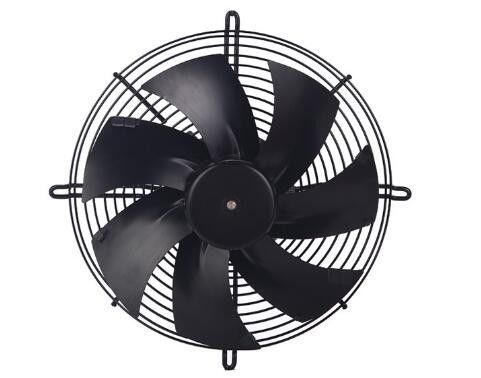 Electronically Commutated EC Motor  Axial Fan Coated Black Industrial Cooling Solution